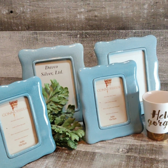 davco Other - Robin egg blue Davco silver picture frame bundle